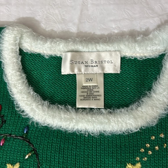 NWT Christmas Themed Susan Bristol Sweater Size 2W - Picture 4 of 10